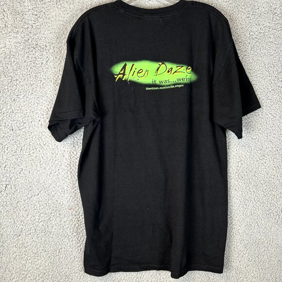 Alien Daze it was... weird T Shirt Mcminnville, Oregon Vintage X Files Size L - Picture 2 of 5
